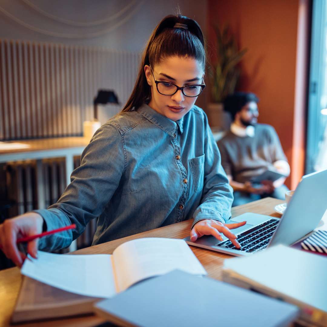 Mental Summit Woman Studying With Mac Book