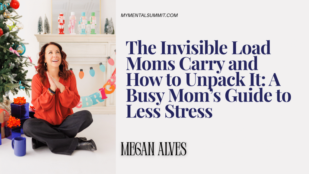 Busy mom planning holiday schedule